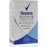 👉 Deodorant stick vrouwen Rexona max prot clean scent women 45ml 8718114202372