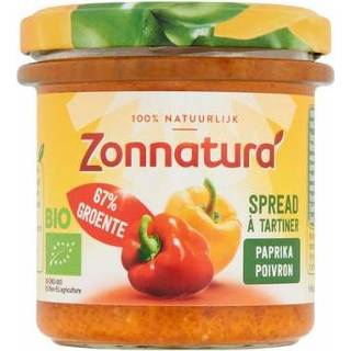 👉 Zonnatura Groentespread paprika bio 135g