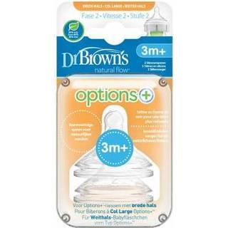 👉 Speen Dr Brown's Options+ fase 2 brede halsfles 2st