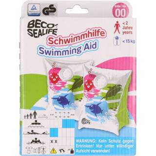 👉 Beco Sealife zwembandjes / zwemvleugels gekleurd - maat 00 - tot 15 kg - Zwemhulpjes - zwemmouwtjes/zwembandjes voor kinderen