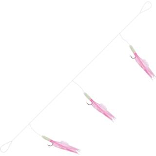 Wit zeevis onderlijn roze Eurocatch Fishing Sea Rig - Pink Goblin Lure Haakmaat 5/0 3 Stuks 5028402162954