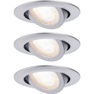 👉 Inbouwspot chroom male Paulmann LED kantelbaar 3x6W 4000870929865