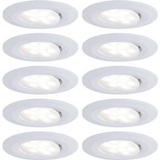 👉 Inbouwspot wit male Paulmann LED Calla 3-stapdim kantelbaar 10x6W 4000870999226