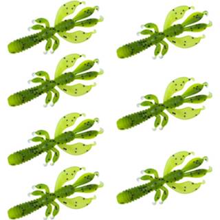 👉 Groen kunstaas roofvis softbait Senshu Flapping Craw - Appleseed 6.5cm 2.75g 7 Stuks 4251439335614