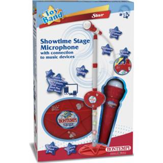 👉 Microfoon wit rood kunststof One Size Bontempi Showtime Stage junior wit/rood 47663338248