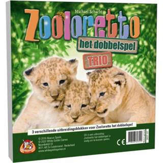 👉 Dobbelspel hout papier Zooloretto Trio Bloks Hout/papier 8718026303440