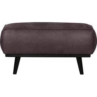 Leder grijs BePureHome Statement Hocker 8714713119165