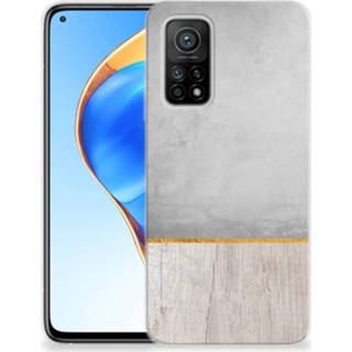 Bumper hoesje Xiaomi Mi 10T | Pro Wood Concrete 8720215966916