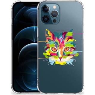 👉 Bumper hoesje IPhone 12 | Pro Stevig Cat Color 8720215358650