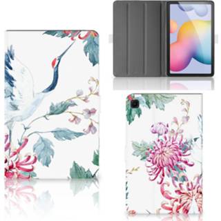 👉 Flipcase Samsung Galaxy Tab S6 Lite Flip Case Bird Flowers 8720215690880