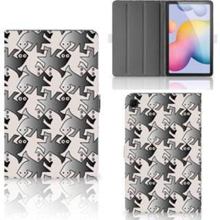 👉 Flipcase grijs Samsung Galaxy Tab S6 Lite Flip Case Salamander Grey 8720215558111