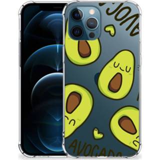 👉 Bumper hoesje IPhone 12 | Pro Stevig Avocado Singing 8720215079524