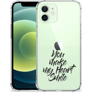 👉 Telefoonhoes IPhone 12 Mini Telefoonhoesje met tekst Heart Smile 8720215099881