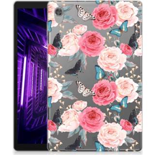 👉 Siliconen hoesje Lenovo Tab M10 HD (2de generatie) Butterfly Roses 8720215117981