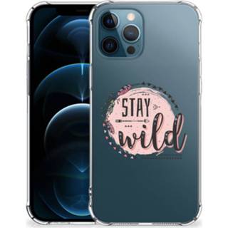 👉 Bumper hoesje IPhone 12 | Pro Stevig Boho Stay Wild 8720215213010