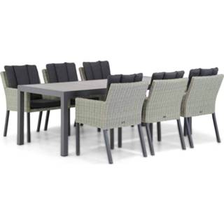 👉 Tuinset New Grey wicker dining sets grijs-antraciet Garden Collections Oxbow/Residence 220 cm 7-delig 7423626354341