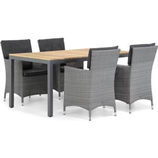 👉 Tuinset Flat Antraciet wicker dining sets grijs-antraciet Garden Collections Orlando/Mazzarino 160 cm 5-delig 7423609936946