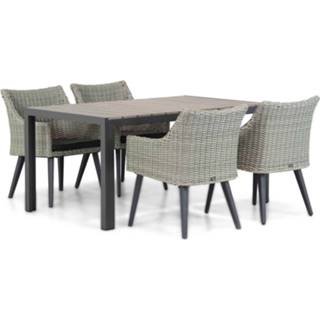 👉 Tuinset New Grey dining sets grijs-antraciet Garden Collections Milton/Young 155 cm 5-delig 7423607528525