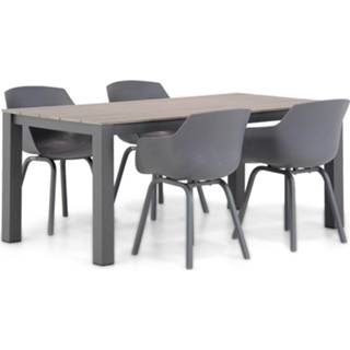 👉 Tuinset antracite dining sets grijs-antraciet Lifestyle Salina/Valley 180 cm 5-delig 7423611080088