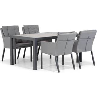 👉 Tuinset antracite textileen dining sets grijs-antraciet Lifestyle Parma/Residence 164 cm 5-delig 7423606256207