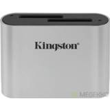 👉 Geheugenkaartlezer zwart zilver Kingston Technology Workflow SD Reader USB 3.2 Gen 1 (3.1 1) Zwart,