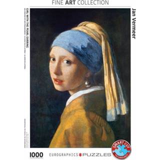 👉 Puzzel meisjes Girl with the Pearl Earring - Johannes Vermeer 1000 Stukjes 628136651585