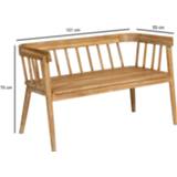 👉 Bruin hout acacia Exotan Daisy 2-zitsbank - 8715322100964