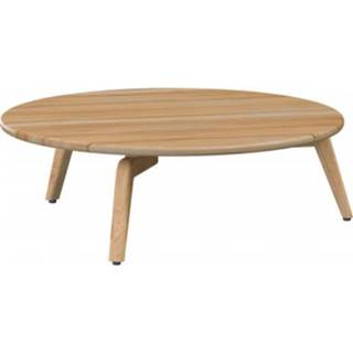 👉 Koffietafeltje bruin teak rond 4 Seasons Outdoor Zucca koffietafel ø90xH30 cm - 8720087006499