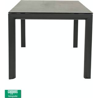 👉 Terrastafel grijs porselein Colby tuintafel 180 x 100 blad mat royal grey