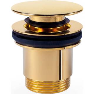 👉 Afvoerplug goud messing Tres Valvulva clickwaste 7434213172170
