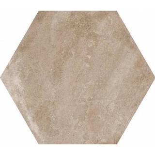 👉 Hout keramiek hexagon tegel Nut 29,2x25,4