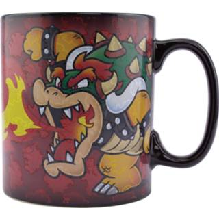 👉 Keramiek XL rood One Size Paladone mok Super Mario: Bowser hitteveranderings 13 cm 5055964738433