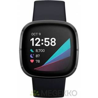 👉 Antraciet Fitbit Sense 40 mm AMOLED Antraciet, Grafiet GPS