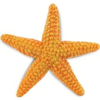 👉 Speelfiguur oranje kunststof One Size Safari Zeester junior 10,5 cm 95866276805