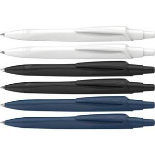 👉 Balpen zwart blauw wit One Size GeenKleur Schneider Reco assorti kleuren: zwart, donker en 6 stuks 4004675146335