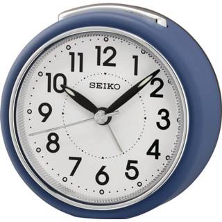 👉 Wekker blauw One Size no color Seiko QHE125L oplichtende wijzers 8 cm 4517228836053