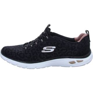 👉 Veterschoenen textiel vetersluiting zwart Skechers 193113050427