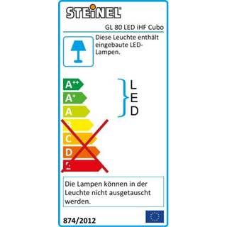 👉 Wandlamp One Size GeenKleur Steinel L 830 iHF Cubo LED Wandlamp, Bluetooth, Bewegingssensor 10W Waterdicht IP44 4007841055493