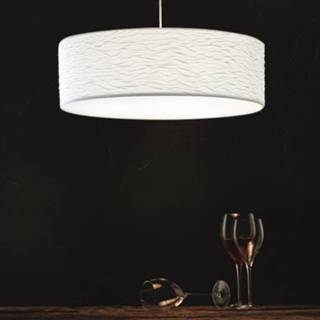 👉 Hang lamp textiel wit a++ witte Holtkötter Vita P - hanglamp, 60 cm