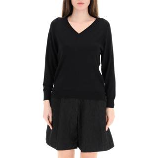 👉 Sweater m vrouwen zwart with cut-out elbows