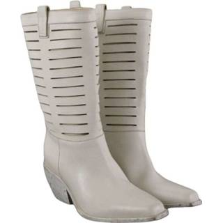 👉 Vrouwen grijs Women's ivory 3/4 Texan ankle boots with cuts