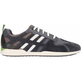 👉 Veterschoenen grijs textiel Geox 8054730251098