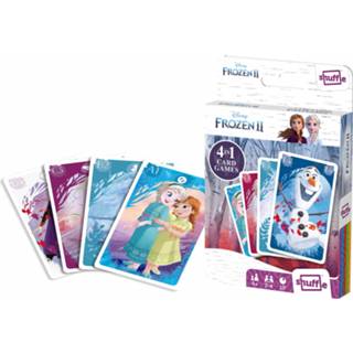 👉 Kaartspel multicolor karton One Size meerkleurig Shuffle 4-in-1 Disney Frozen II 32-delig (FR) 8719817775750