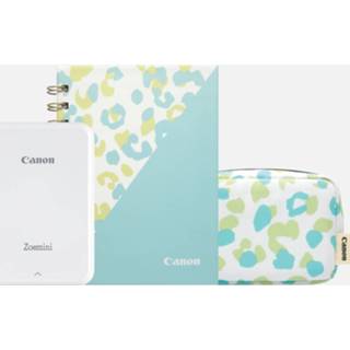 👉 Dagboek wit Draagbare Canon Zoemini-kleurenfotoprinter, + hoes