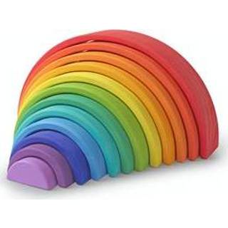 👉 Kinderfeet wit houten beukenhout stuks kinderen Kinderfeets grote Regenboog - Gekleurd 850007036355