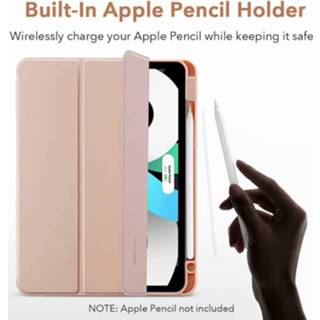 👉 Roségoud ESR SmartCase Hoes iPad Air 4 (2020) - 10.9 inch Zachte Binnenkant Pencilhouder 4894240122778