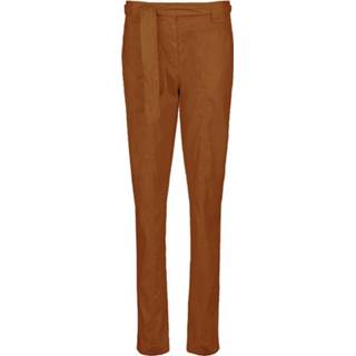 👉 Linnen broek vrouwen bruin 4s2117-11352