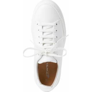 👉 Sneakers White Leather leer wit Removable Zool Tamaris Sneaker 4064194294733