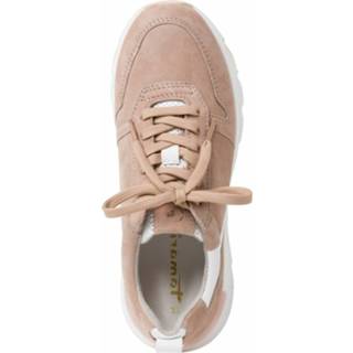 👉 Sneakers dusty rose materiaalmix van leer roze Tamaris Sneaker 4064194388500