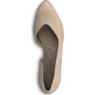 👉 Ballerina's taupe leer beige TOUCH-IT Zool Tamaris Ballerina 4064194557333